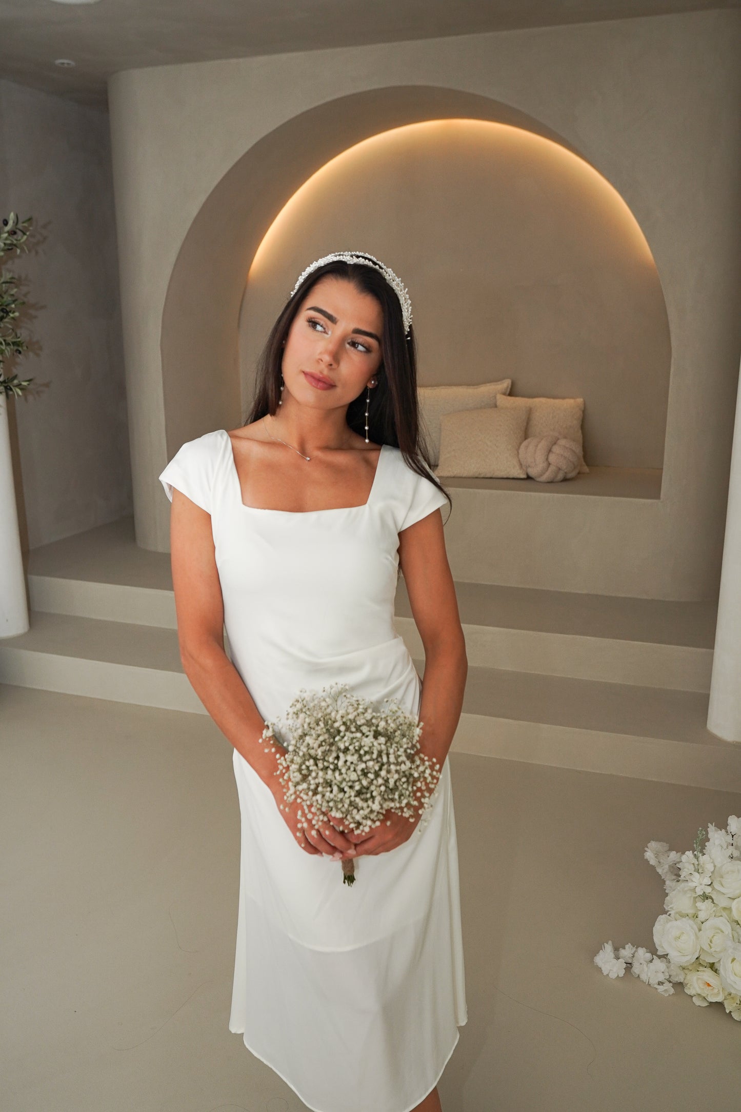 Phillipine dress silky white