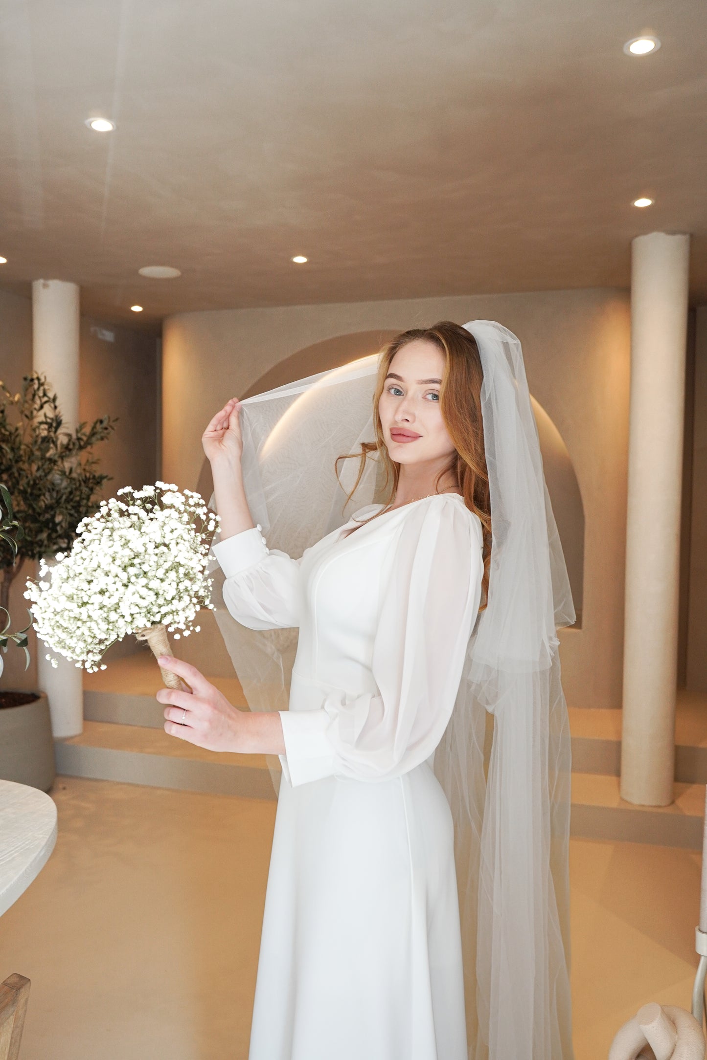 Sevilla dress white chiffon