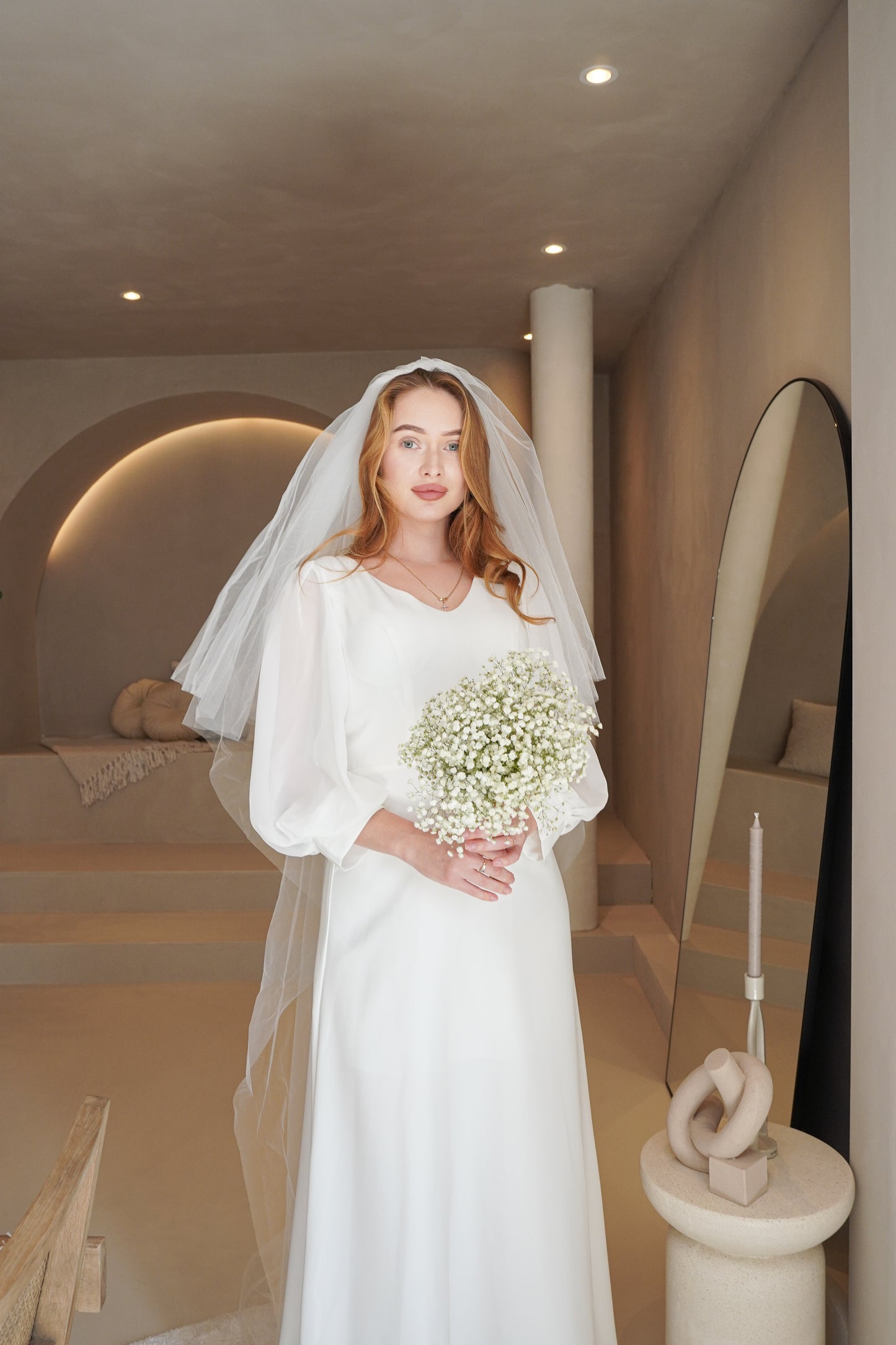 Sevilla dress white chiffon
